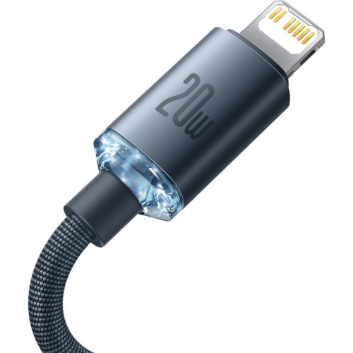 Купить Кабель Baseus Crystal Shine Series Fast Charging Data Cable USB Type-C to Lightning 20W 1.2m (CAJY000201) Black - цена в Харькове, Киеве, Днепре, Одессе
в интернет-магазине Telemart фото