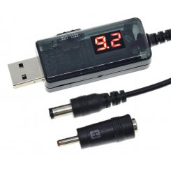 Кабель живлення Maxxter USB-AM to 5.5/3.5mm 9/12V 0.8m (UB-DC9/12-0.8M)