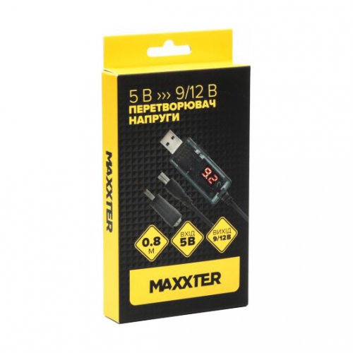 Купить Кабель питания Maxxter USB-AM to 5.5/3.5mm 9/12V 0.8m (UB-DC9/12-0.8M) - цена в Харькове, Киеве, Днепре, Одессе
в интернет-магазине Telemart фото
