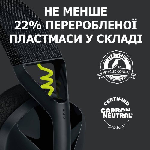 Уценка наушники Logitech G435 Lightspeed (981-001050) Black/Yellow (вскрита упаковка, 604469) купить в Украине: Киев, Днепр, Харьков, Одесса  | Низкая цена, отзывы, характеристики от TELEMART фото
