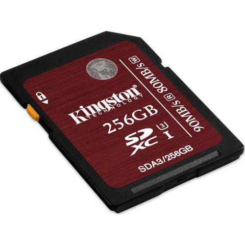 Купить Карта памяти Kingston SDXC Ultimate 256GB UHS-I U3 (SDA3/256) - цена в Харькове, Киеве, Днепре, Одессе
в интернет-магазине Telemart фото