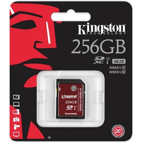 Купить Карта памяти Kingston SDXC Ultimate 256GB UHS-I U3 (SDA3/256) - цена в Харькове, Киеве, Днепре, Одессе
в интернет-магазине Telemart фото