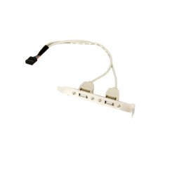 USB розетка на кронштейні Cablexpert CCUSBRECEPTACLE 0.25m