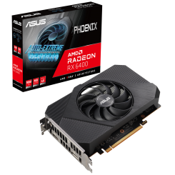 Уцінка відеокарта Asus Phoenix Radeon RX 6400 4096MB (PH-RX6400-4G) (вскрита упаковка, 605989)