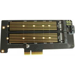 Адаптер Dynamode PCI-E x4 to 2 х M.2 M/B-Key (PCI-Ex4- 2xM.2 M&B-key)