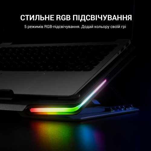 Купить Подставка для ноутбука GamePro CP1540 Dark Grey - цена в Харькове, Киеве, Днепре, Одессе
в интернет-магазине Telemart фото