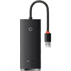 USB-хаб Baseus Lite Series 4 in 1 USB (WKQX030001) Black