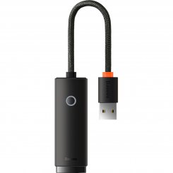 Мережева карта Baseus Lite Series USB to RJ-45 100Mbps (WKQX000001) Black