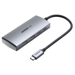 USB-хаб Ugreen CM480 Type-C 4 in 1 (30758) Space Grey