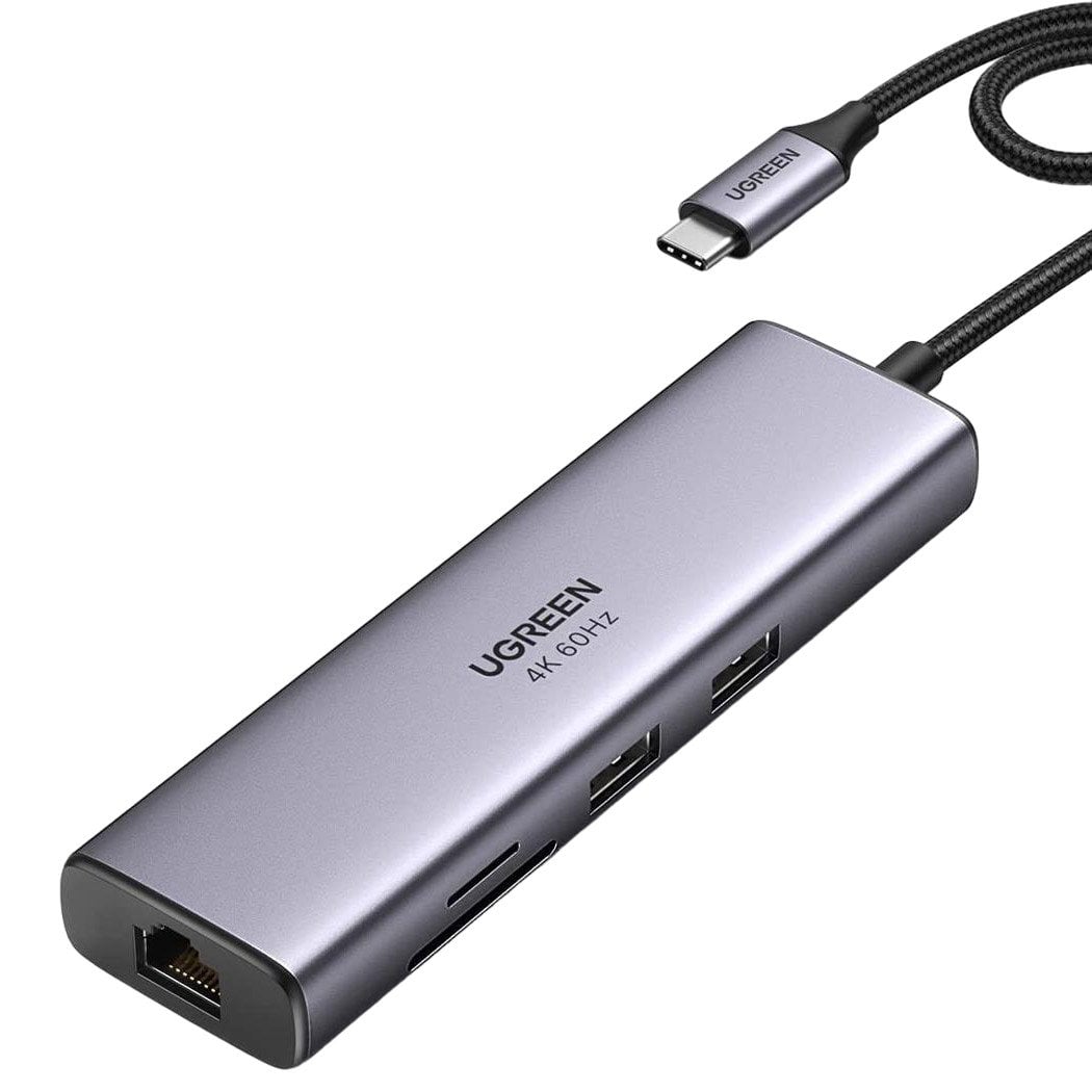 USB-хаб Ugreen CM512 Type-C 7 in 1 (90568) Grey купить в Украине: Киев ...
