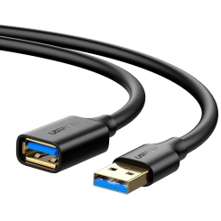 Подовжувач Ugreen US129 USB 3.0 AM-AF 1m (10368) Black