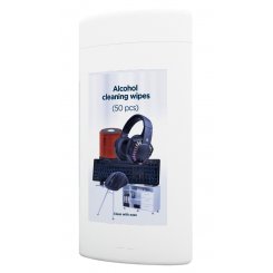 Спиртові чистячі серветки Gembird Cleaning Wipes for LCD/TFT 50pcs (CK-AWW50-01)