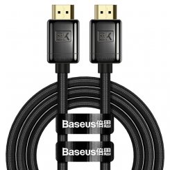 Кабель Baseus High Definition Series Zinc Alloy HDMI to HDMI v2.1 8K 2m (WKGQ000101) Black