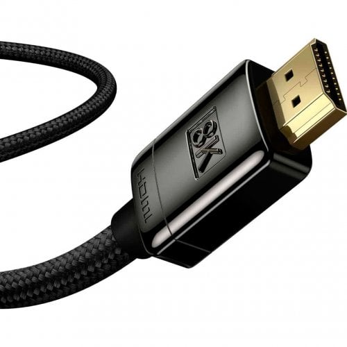 Купить Кабель Baseus High Definition Series Zinc Alloy HDMI to HDMI v2.1 8K 2m (WKGQ000101) Black - цена в Харькове, Киеве, Днепре, Одессе
в интернет-магазине Telemart фото