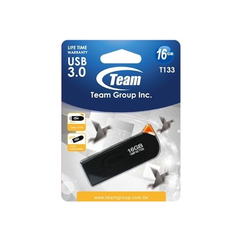 Купить Накопитель Team T133 16GB USB 3.0 Black (TT13316GB01) - цена в Харькове, Киеве, Днепре, Одессе
в интернет-магазине Telemart фото