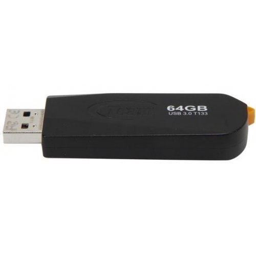 Купить Накопитель Team T133 64GB USB 3.0 Black (TT13364GB01) - цена в Харькове, Киеве, Днепре, Одессе
в интернет-магазине Telemart фото