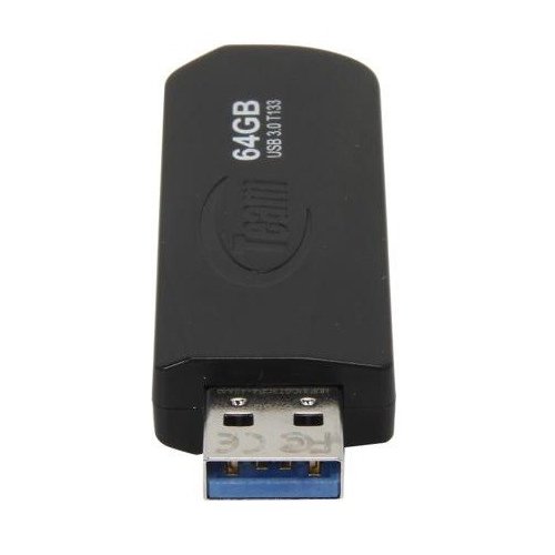 Купить Накопитель Team T133 64GB USB 3.0 Black (TT13364GB01) - цена в Харькове, Киеве, Днепре, Одессе
в интернет-магазине Telemart фото