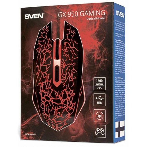 Photo Mouse SVEN GX-950 Gaming USB Black