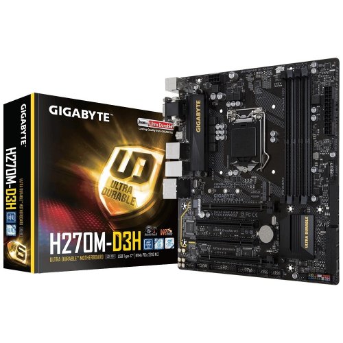 Продати Материнська плата Gigabyte GA-H270M-D3H (s1151, Intel H270) за Trade-In у інтернет-магазині Телемарт - Київ, Дніпро, Україна фото