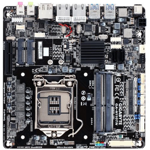 Продати Материнська плата Gigabyte GA-H110TN (s1151, Intel H110) за Trade-In у інтернет-магазині Телемарт - Київ, Дніпро, Україна фото