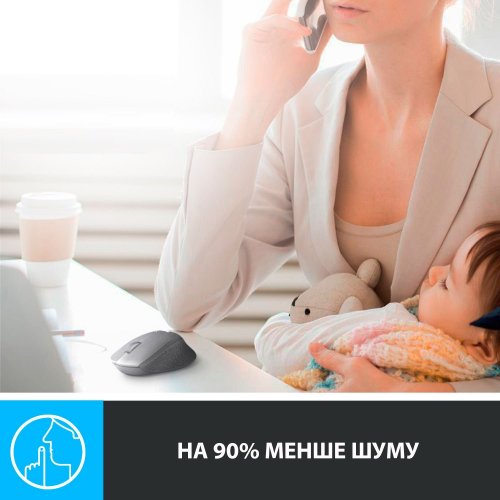Миша Logitech M330 Silent Plus (910-004911) Red купити в Україні | Telemart фото