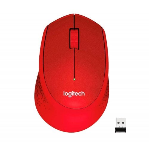 Купити Миша Logitech M330 Silent Plus (910-004911) Red - ціна в Києві, Львові, Вінниці, Хмельницькому, Франківську, Україні | інтернет-магазин TELEMART.UA фото