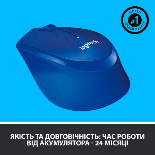 Купить Мышка Logitech M330 Silent Plus (910-004910) Blue - цена в Харькове, Киеве, Днепре, Одессе
в интернет-магазине Telemart фото