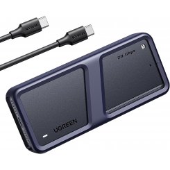 Зовнішня кишеня Ugreen CM642 20Gbps M.2 NVMe to USB 3.2/USB 3.2 Type-C (25573) Gray