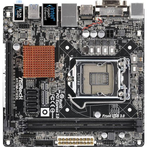 Продать Материнская плата AsRock H170M-ITX/DL (s1151, Intel H170) по Trade-In интернет-магазине Телемарт - Киев, Днепр, Украина фото