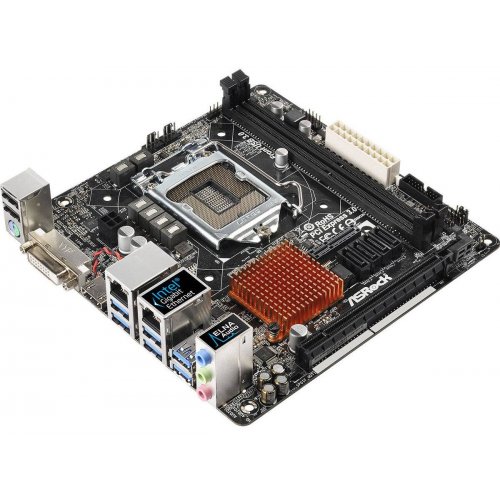 Продать Материнская плата AsRock H170M-ITX/DL (s1151, Intel H170) по Trade-In интернет-магазине Телемарт - Киев, Днепр, Украина фото