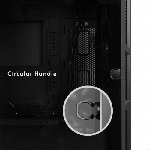 Photo CHIEFTEC APEX Tempered Glass without PSU (GA-01B-TG-OP) Black