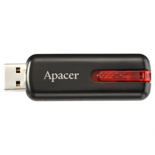 Купити Накопичувач Apacer AH326 64GB USB 2.0 Black (AP64GAH326B-1) - ціна в Києві, Львові, Вінниці, Хмельницькому, Франківську, Україні | інтернет-магазин TELEMART.UA фото