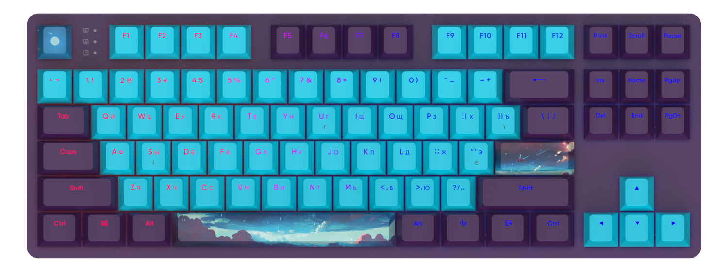 Клавиатура Dark Project One 87 Night Sky ABS RGB Mech G3MS