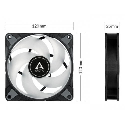 Продати Кулер для корпуса Arctic P12 PWM PST A-RGB 0dB (ACFAN00231A) Black (Відновлено продавцем, 609255) за Trade-In у інтернет-магазині Телемарт - Київ, Дніпро, Україна фото