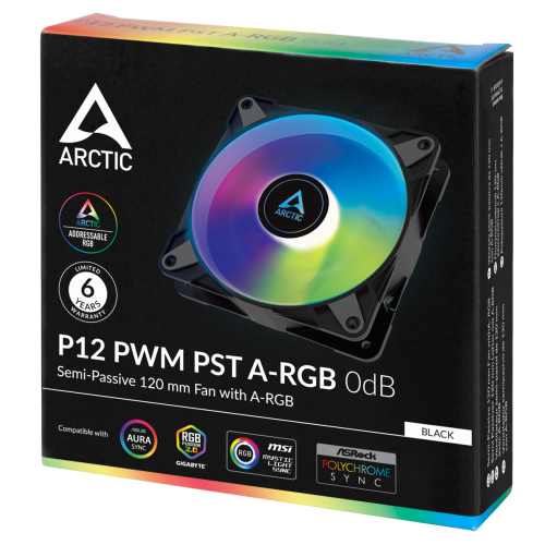 Продати Кулер для корпуса Arctic P12 PWM PST A-RGB 0dB (ACFAN00231A) Black (Відновлено продавцем, 609255) за Trade-In у інтернет-магазині Телемарт - Київ, Дніпро, Україна фото