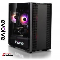 Компьютер EVOLVE CyberPart Silver H+ (EVCP-SHR560N406-D432S1TBKDK) Black/Dark / AMD Ryzen 5 5600 (3.5-4.4), 6 ядер / RTX 4060 / 32 ГБ (DDR4) / 1024 ГБ (SSD)