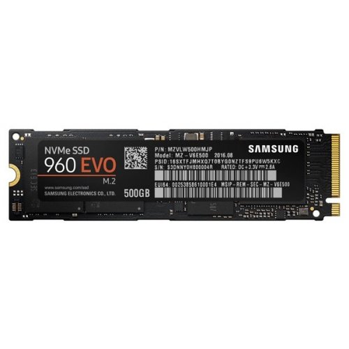 Продати SSD-диск Samsung 960 EVO V-NAND 500GB  M.2 (2280 PCI-E) NVMe x4 (MZ-V6E500/OEM) за Trade-In у інтернет-магазині Телемарт - Київ, Дніпро, Україна фото