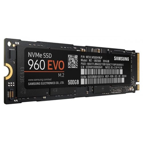 Продать SSD-диск Samsung 960 EVO V-NAND 500GB  M.2 (2280 PCI-E) NVMe x4 (MZ-V6E500/OEM) по Trade-In интернет-магазине Телемарт - Киев, Днепр, Украина фото