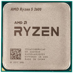 Процессор AMD Ryzen 5 2600 3.4(3.9)GHz 16MB sAM4 Tray (YD2600BBM6IAF) (Восстановлено продавцом, 611430)