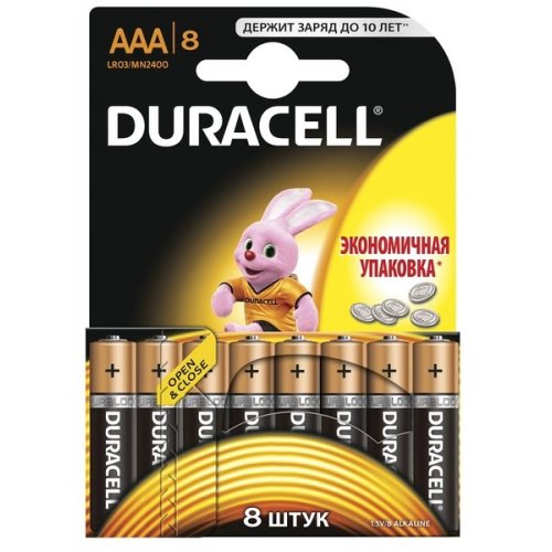 Купить Батарейки Duracell AAA (LR03) MN2400 8 шт. (81545429) - цена в Харькове, Киеве, Днепре, Одессе
в интернет-магазине Telemart фото