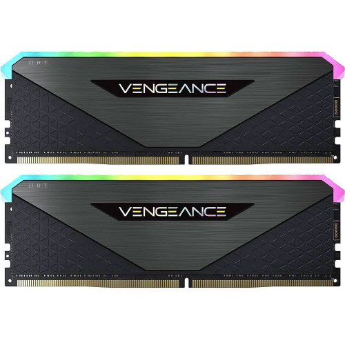 Фото ОЗУ Corsair DDR4 32GB (2x16GB) 3600Mhz Vengeance RGB RT Black (CMN32GX4M2Z3600C18)