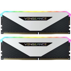 ОЗП Corsair DDR4 32GB (2x16GB) 3600Mhz Vengeance RGB RT White (CMN32GX4M2Z3600C18W)