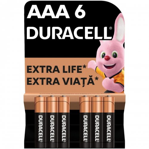 Батарейки Duracell AAA (LR03) MN2400 6 шт. (81485017) купити в Україні: Київ, Львів, Хмельницький, Тернопіль, Івано-Франківськ | Низька ціна, відгуки, характеристики від TELEMART фото