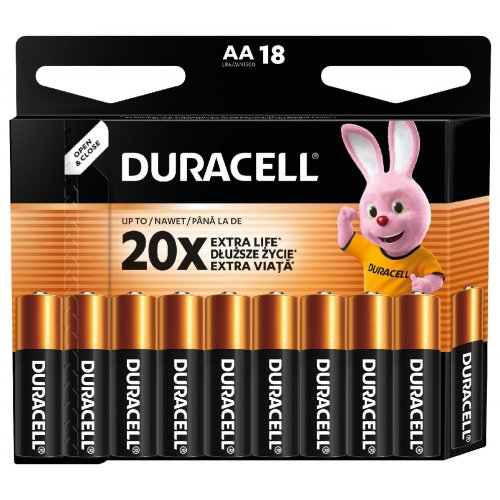 Батарейки Duracell AA (LR06) MN1500 18 шт. (81545414) купити в Україні | Telemart фото