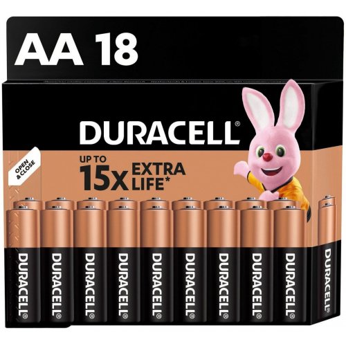 Батарейки Duracell AA (LR06) MN1500 18 шт. (81545414) купити в Україні: Київ, Львів, Хмельницький, Тернопіль, Івано-Франківськ | Низька ціна, відгуки, характеристики від TELEMART фото