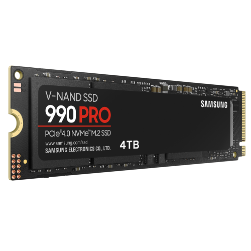 Photo SSD Drive Samsung 990 PRO V-NAND TLC 4TB M.2 (2280 PCI-E) NVMe 2.0 (MZ-V9P4T0BW)