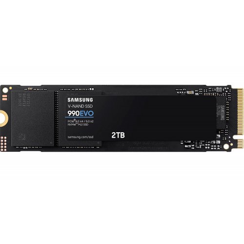 Photo SSD Drive Samsung 990 EVO V-NAND TLC 2TB M.2 (2280 PCI-E) NVMe 2.0 (MZ-V9E2T0BW)