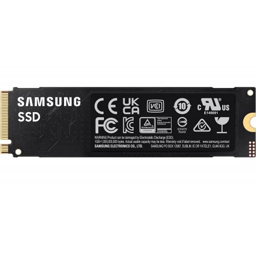 Купить SSD-диск Samsung 990 EVO V-NAND TLC 2TB M.2 (2280 PCI-E) NVMe 2.0 (MZ-V9E2T0BW) с проверкой совместимости: обзор, характеристики, цена в Киеве, Днепре, Одессе, Харькове, Украине | интернет-магазин TELEMART.UA фото