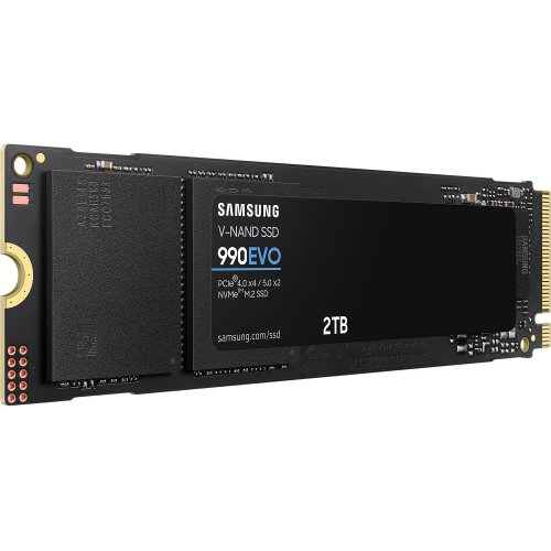 Фото SSD-диск Samsung 990 EVO V-NAND TLC 2TB M.2 (2280 PCI-E) NVMe 2.0 (MZ-V9E2T0BW)