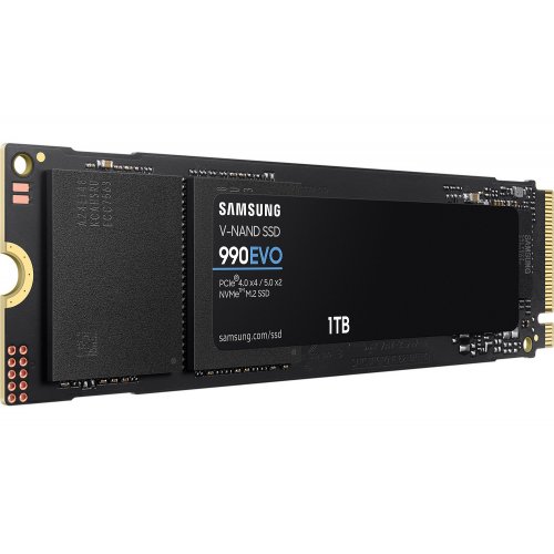 Photo SSD Drive Samsung 990 EVO V-NAND TLC 1TB M.2 (2280 PCI-E) NVMe 2.0 (MZ-V9E1T0BW)